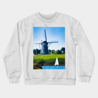 Photography- Dutch windmill at Zeeland Crewneck Sweatshirt